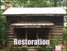 Historic Log Cabin Restoration  Washington County, Georgia